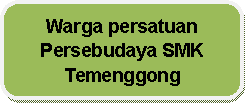 Rounded Rectangle: Warga persatuan Persebudaya SMK Temenggong